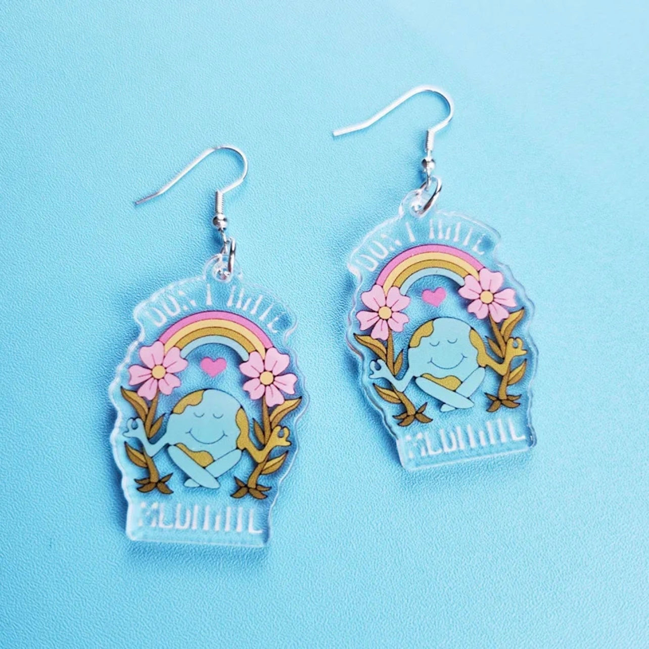 Don't Hate Meditate Earrings - Embrace Your Inner Zen! - Rhythms of Grace Creative