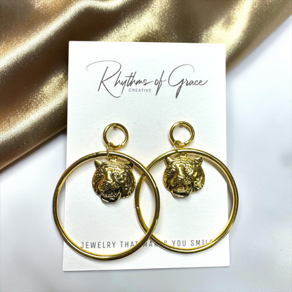 Roar into Style: Tiger Earrings Collection 🐅