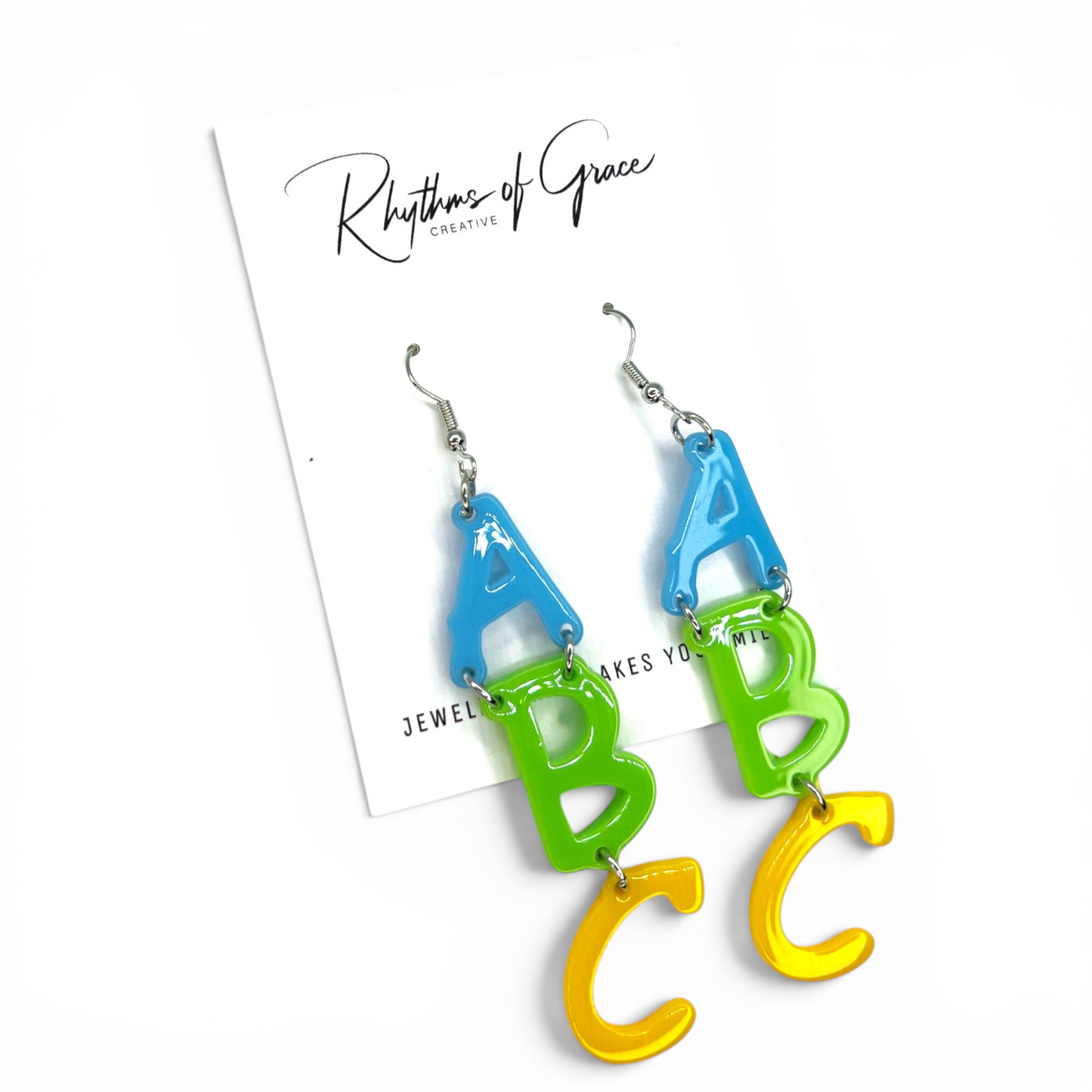 ABC Dangle Earrings: A Fun Tribute to Teachers! 🌟