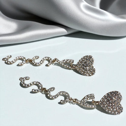 YSSS! Rhinestone Drop Earrings – Statement Bling for Bold Queens 💎
