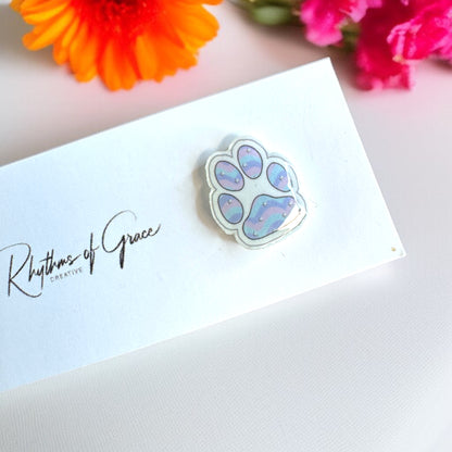 Vibrant Paw Print Studs – A Purr-fect Gift!