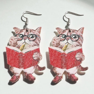 Back to School Animal Teacher Earrings – Cat, Dog, Sloth & Grad Designs | Fun Teacher Accessories - Rhythms of Grace Creative