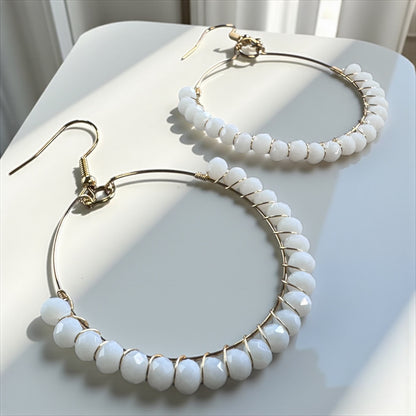 Boho Breeze Beaded Earrings – Soft Hues, Big Style!