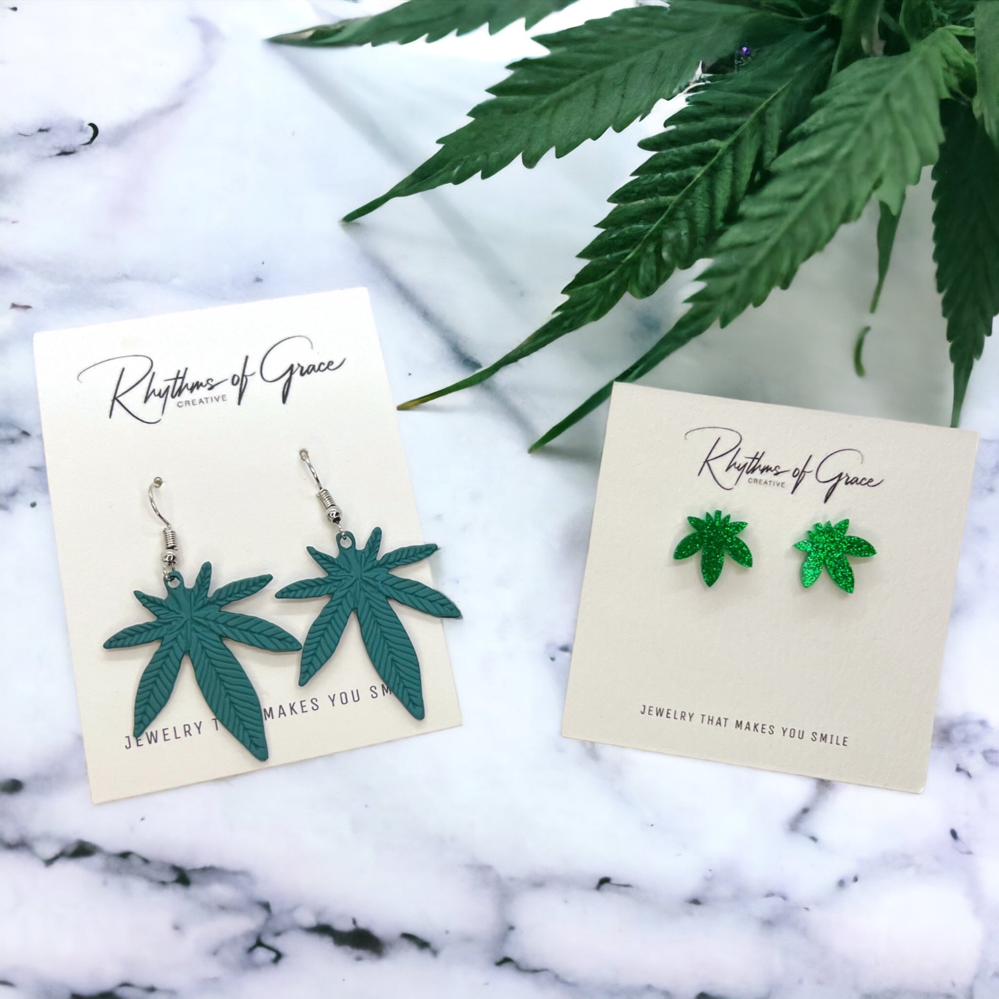 Leaf It to Style: Cannabis Earrings for the Trendy Stoner! - Rhythms of Grace Creative
