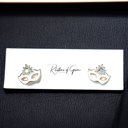 Mystical Masquerade Mask Earrings – Unveil the Mystery!