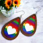 Catch the Vibe with Rainbow Heart Earrings! 🏳️‍🌈