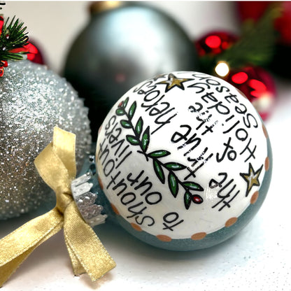 Cheers to Our Livers! 🎉 Hilarious Personalized Holiday Ornament!