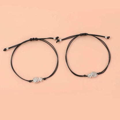 Pineapple Wish Bracelet (Set of 2) - Friendship Magic Awaits! 🍍