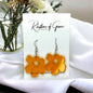 Tropical Flower Dangle Earrings 🌼 - Bring the Paradise to You! - Rhythms of Grace Creative