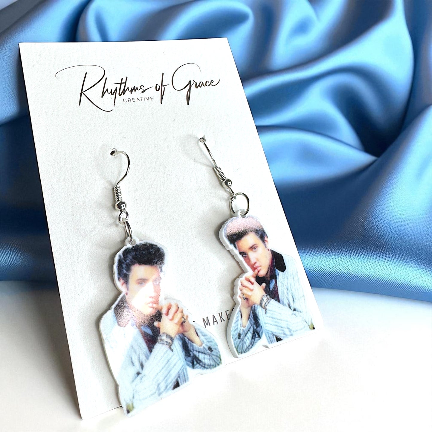 Rock Your Style: Elvis Presley Dangle Earrings - 12 Iconic Designs! 🎸