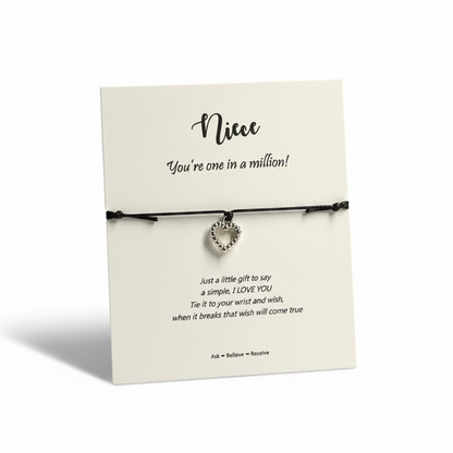 Wish Upon a Charm: Magical "Niece" Bracelet! 🌟