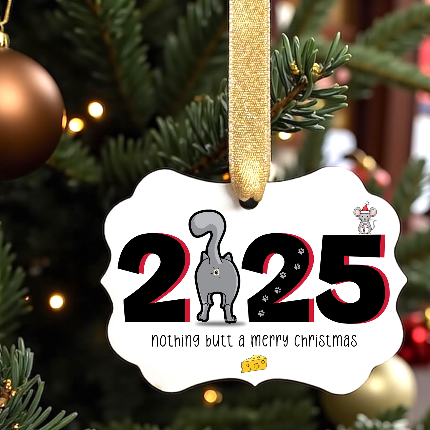 Purr-ty in the Back: 2025's Cat-tastic Christmas Ornament!