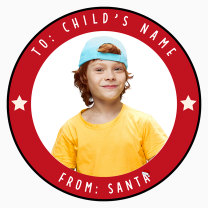 Personalized Santa Gift Tags – Custom North Pole Express Labels, Waterproof Christmas Stickers, Santa’s Workshop & Holiday Name Tags