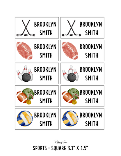 Back to School Personalized Character Labels – Waterproof & Customizable!