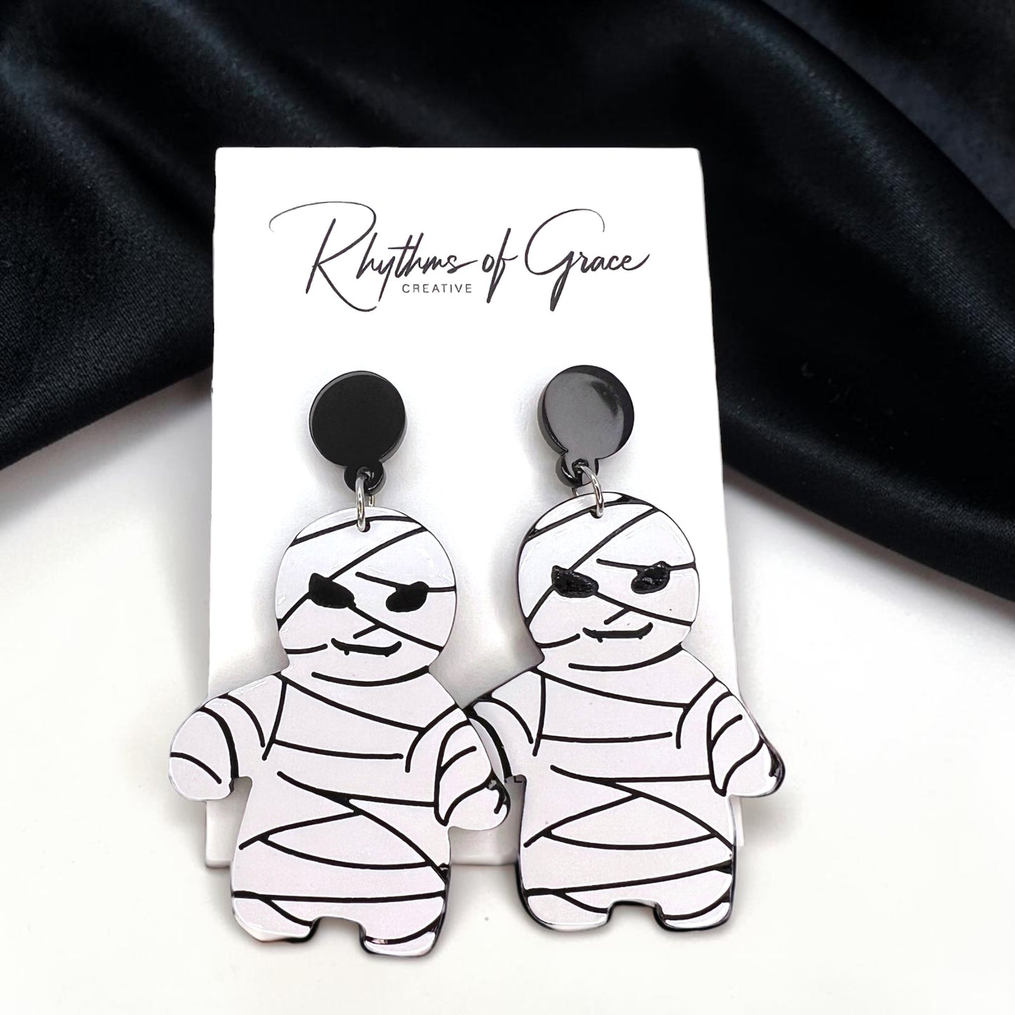 Mummy Earrings - Unwrap the Halloween Fun!