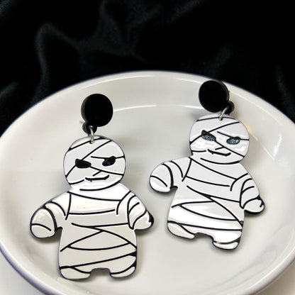Mummy Earrings - Unwrap the Halloween Fun!