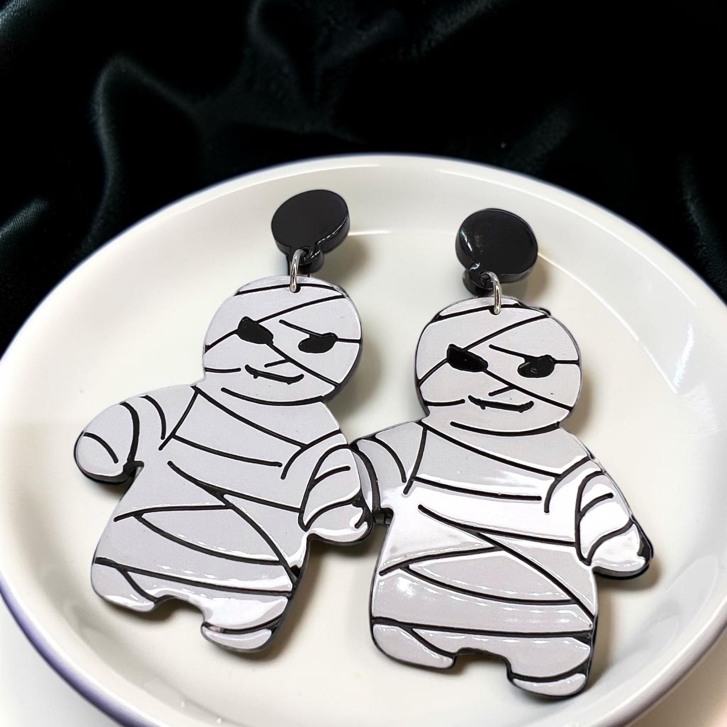 Mummy Earrings - Unwrap the Halloween Fun!