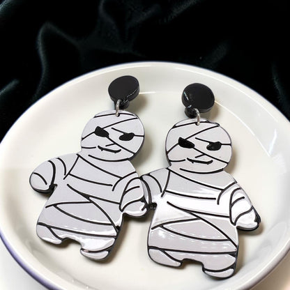 Mummy Earrings - Unwrap the Halloween Fun!