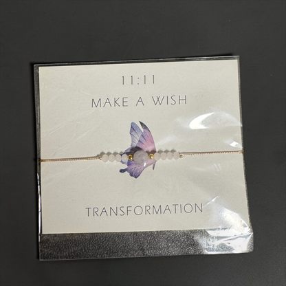Make a Wish 11:11 Beaded Bracelet — Wear Your Dreams, Spark Your Transformation!