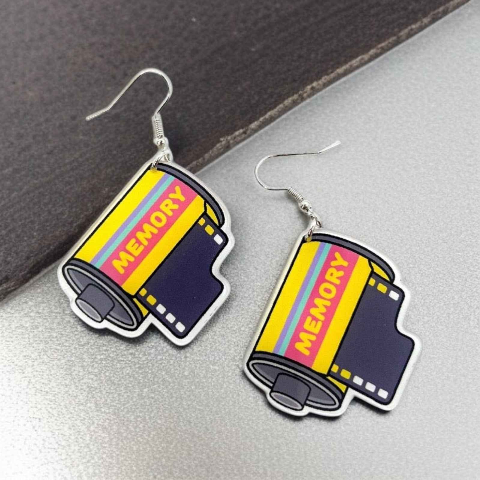 Flashback Fashion: Retro Camera Film Earrings for Your 90s Vibe!