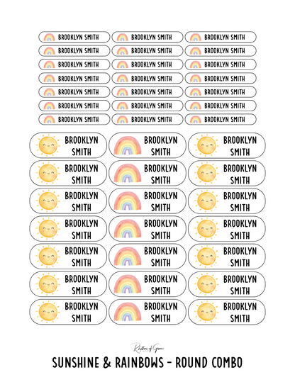 Back to School Personalized Character Labels – Waterproof & Customizable!