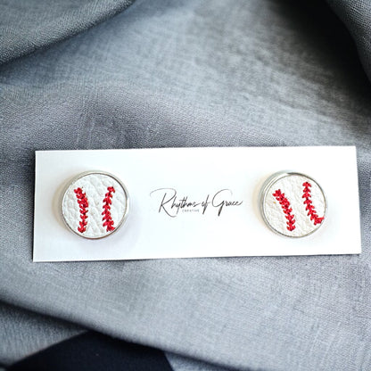 Step Up to the Plate with Our Baseball & Softball Stud Earrings! ⚾🥎