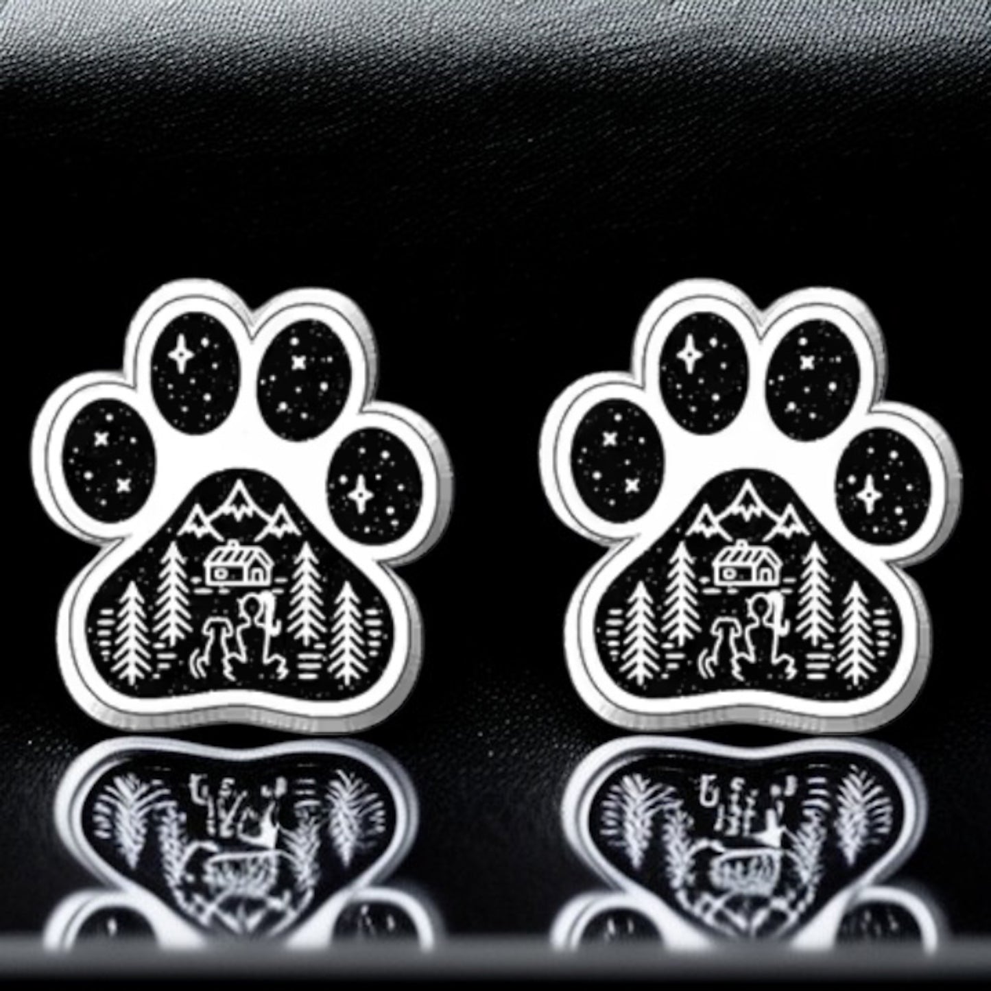 Vibrant Paw Print Studs – A Purr-fect Gift!