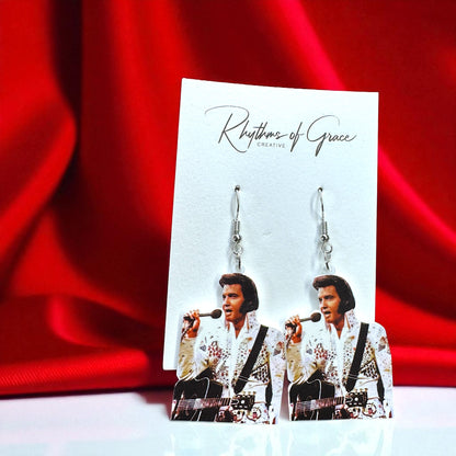 Rock Your Style: Elvis Presley Dangle Earrings - 12 Iconic Designs! 🎸
