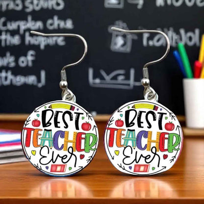 Inspire & Shine with Teacher Cabochon Dangle Earrings!