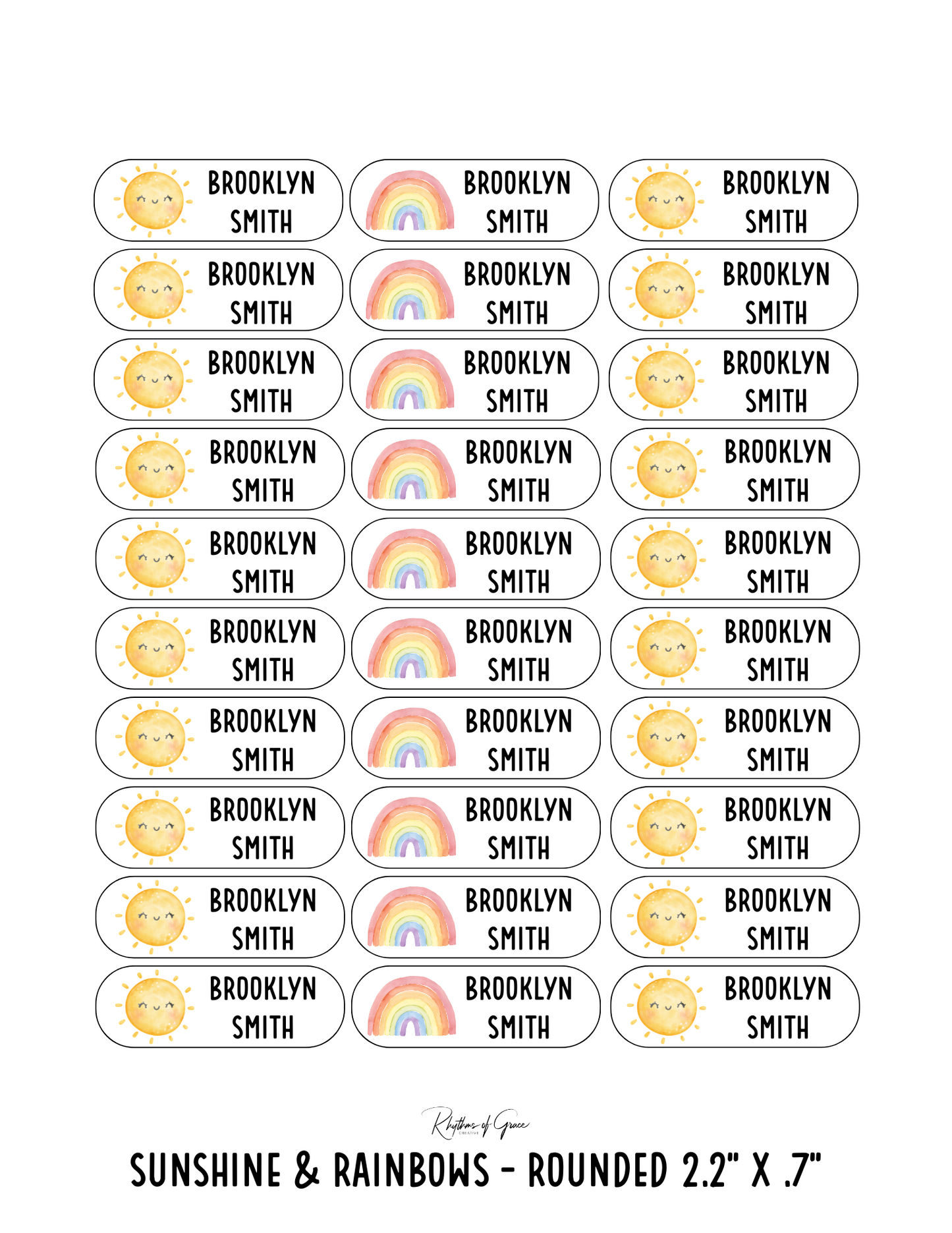 Back to School Personalized Character Labels – Waterproof & Customizable!