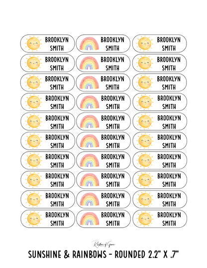 Back to School Personalized Character Labels – Waterproof & Customizable!