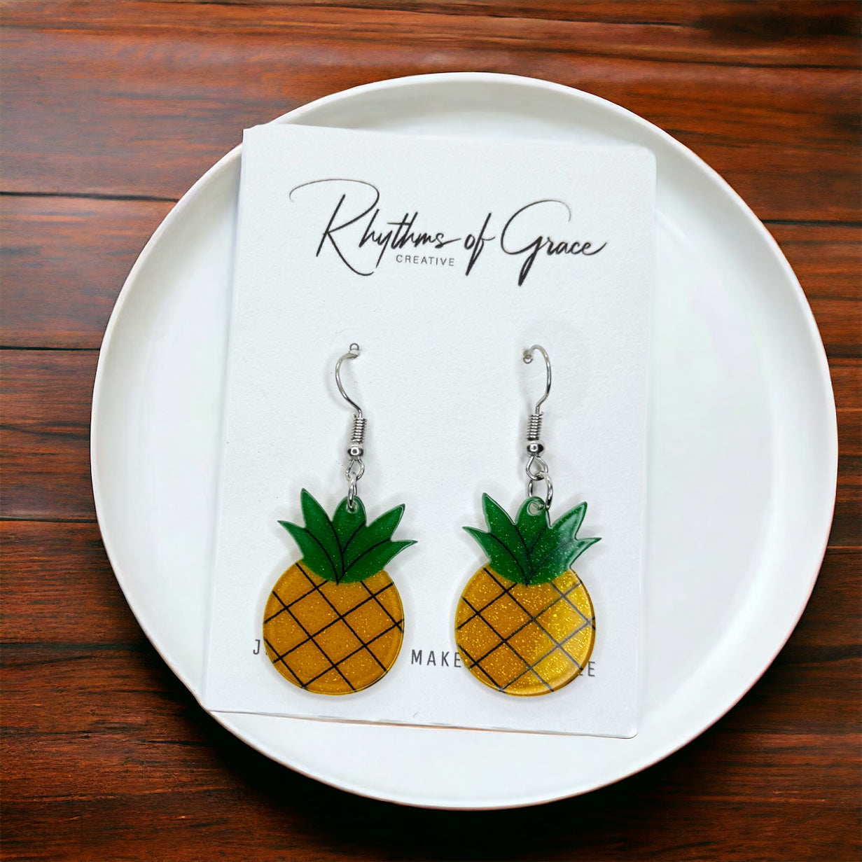 Add a Tropical Twist with Pineapple Dangle Earrings! 