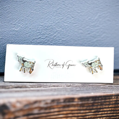 Goats Galore: Adorable Goat Stud Earrings! 🐐
