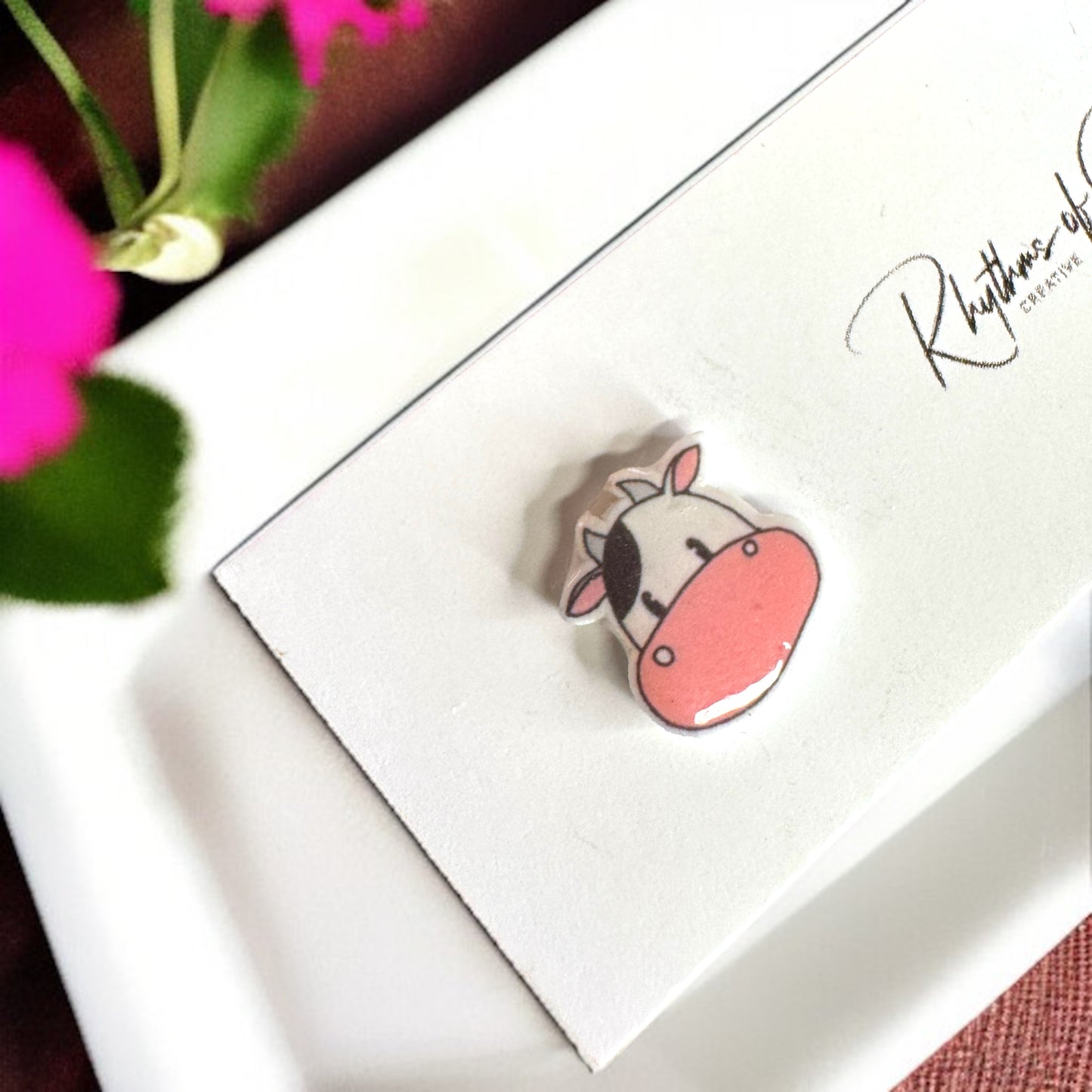 Adorable Duo Stud Earrings – Moo, Hop, and Delight! 🎉