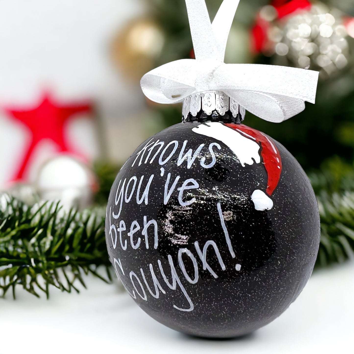 Cajun Christmas Ornament: "He Knows If You’ve Been Couyon!" - Rhythms of Grace Creative