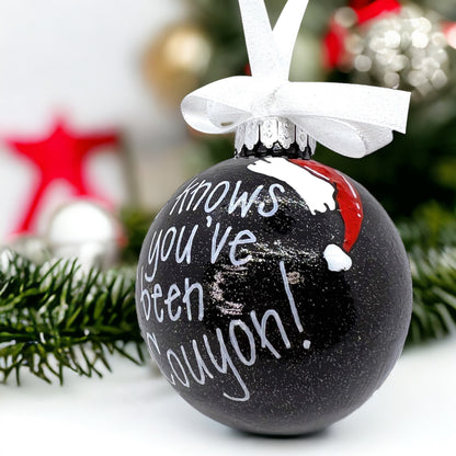 Cajun Christmas Ornament: "He Knows If You’ve Been Couyon!" - Rhythms of Grace Creative
