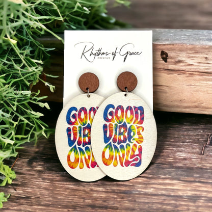 Good Vibes Only – Tie-Dye Peace Earrings That Pop - Rhythms of Grace Creative
