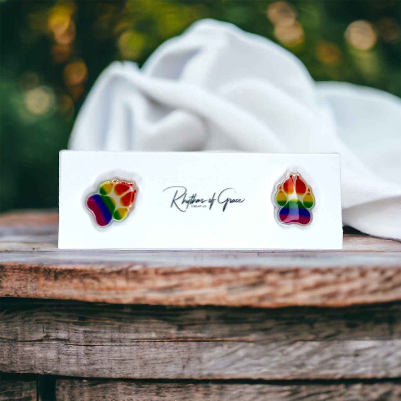 Rainbow Stud Earrings - Sparkle with Pride!