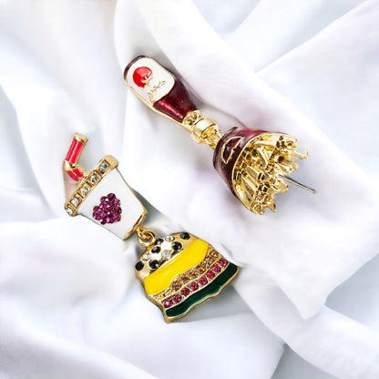 Fast Food Fun: Whimsical Junk Food Earrings for Every Foodie!
