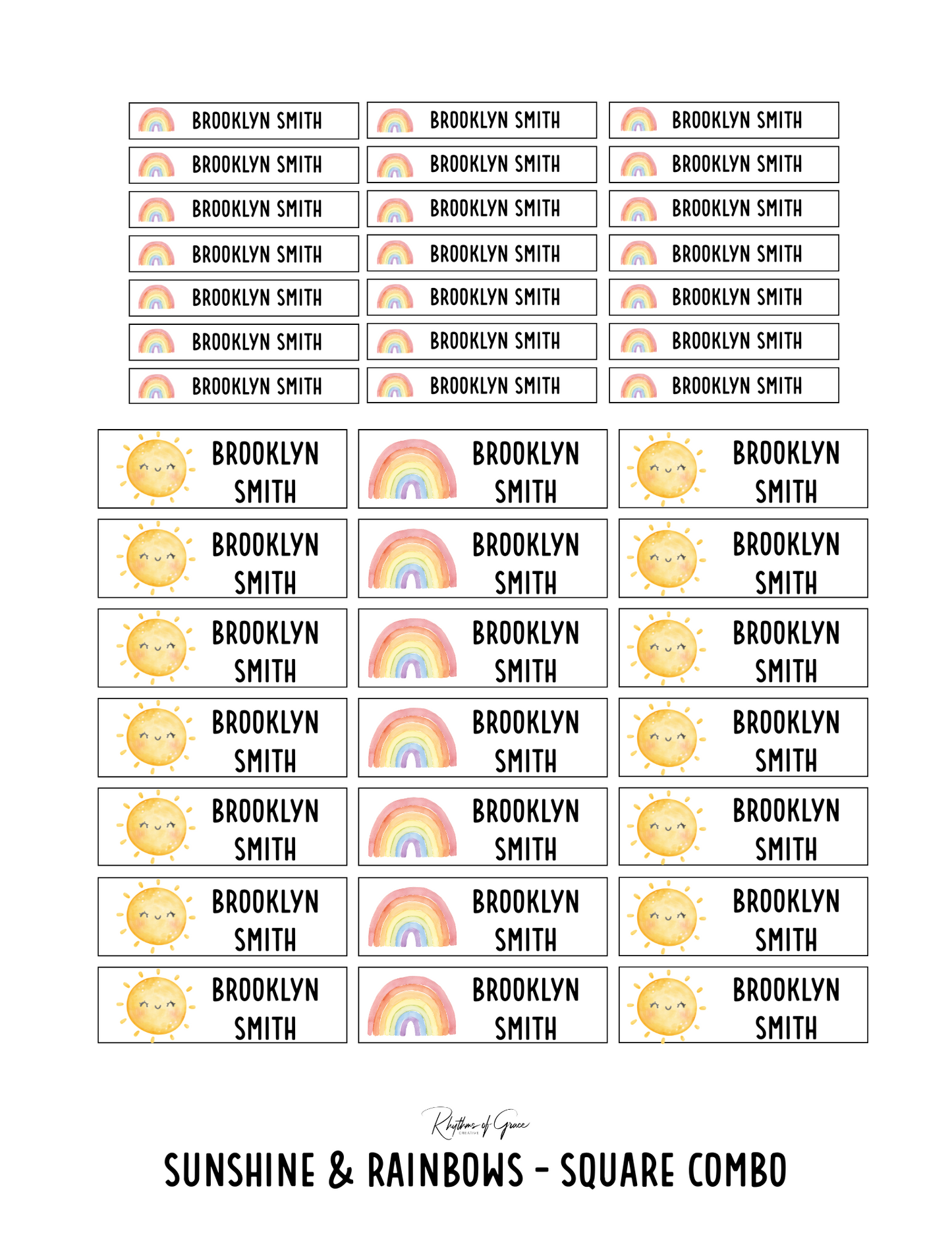Back to School Personalized Character Labels – Waterproof & Customizable!