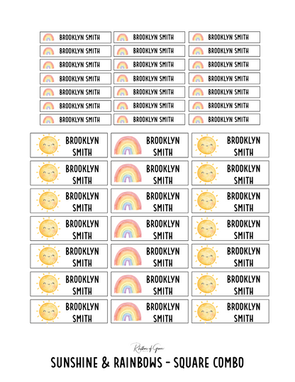 Back to School Personalized Character Labels – Waterproof & Customizable!
