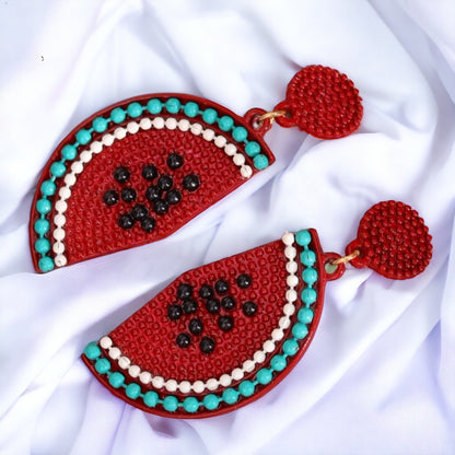 Juicy Watermelon Earrings - Slice into Summer Style! 🍉