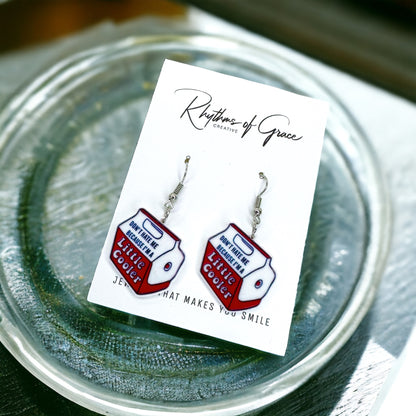 Don’t Hate Me ’Cause I’m a Little Cooler – Punny Earrings