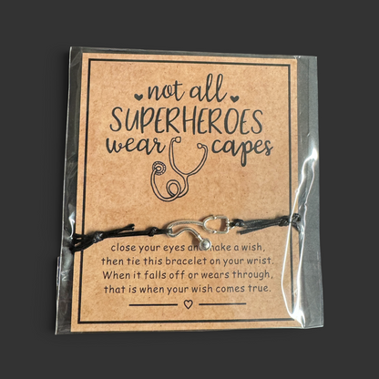 Stethoscope & Strength – Nurse Wish Bracelet for RN, LPN, & Heroes in Scrubs
