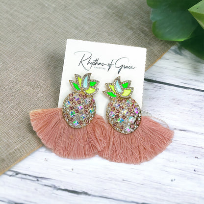 Pineapple Dangle Earrings - Add a Splash of Tropical Fun! 🍍