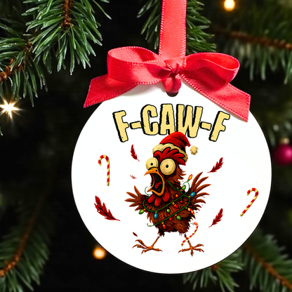F-CAW-F Frazzled Fowl Ornaments: Cluck Up Your Christmas!
