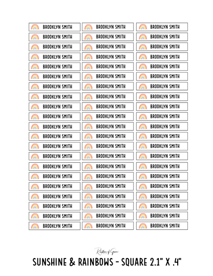 Back to School Personalized Character Labels – Waterproof & Customizable!