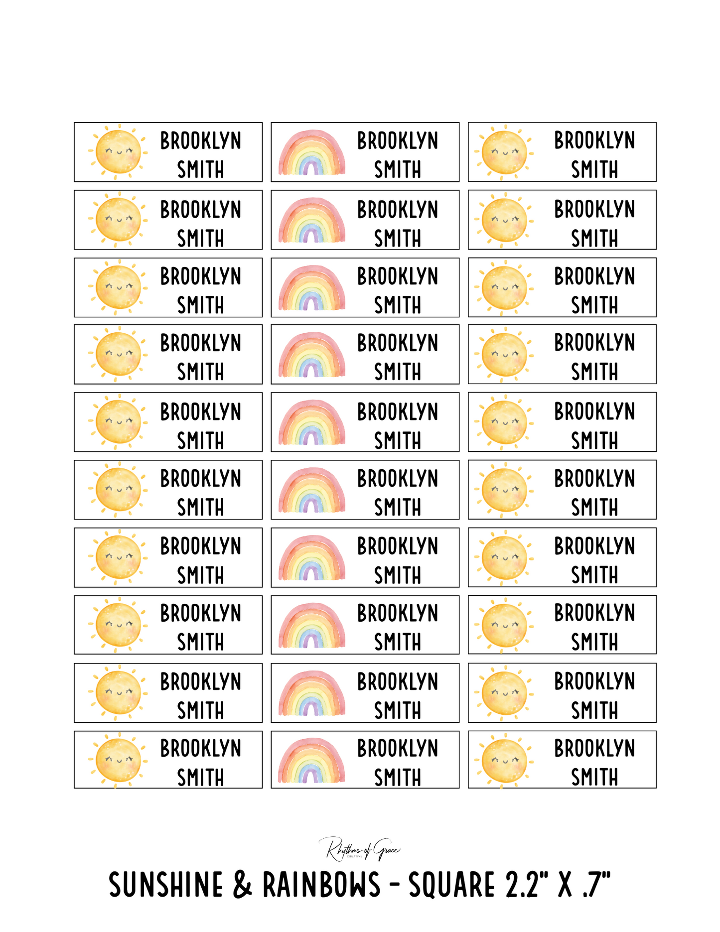 Back to School Personalized Character Labels – Waterproof & Customizable!