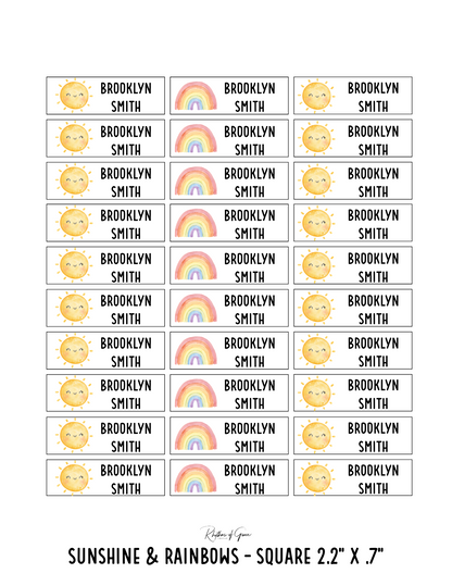 Back to School Personalized Character Labels – Waterproof & Customizable!
