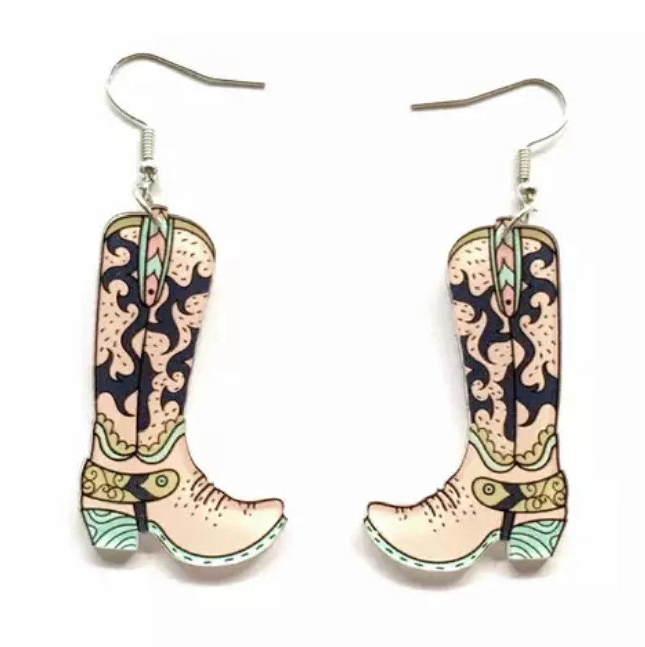 Boot Scootin' Bling: Cowgirl Boots Earrings for Your Inner Rockstar!